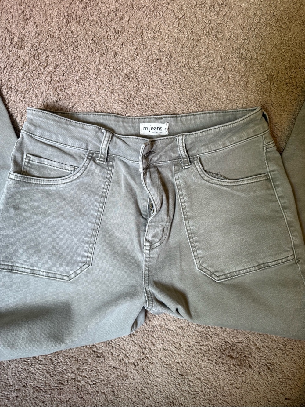 Maurices Women's Boot Cut Jeans in Olive Green